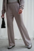 Luksusowy Komplet Damski Masełko Bluza Rozpinana + Spodnie Wide Leg Premium Soft Touch Elegancja & Komfort-BEŻ